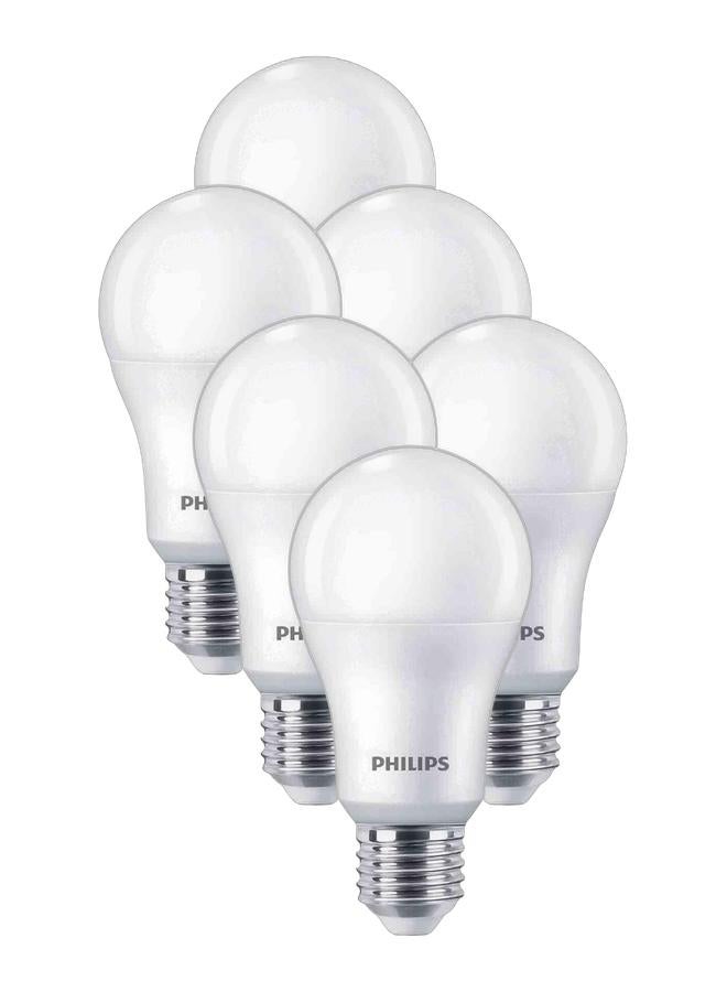 Philips Essential LED Bulb 13W 3000K 230V E27 - Warm White 14.9 x 6.3 x 6.3cm (Pack of 6) - Image 1